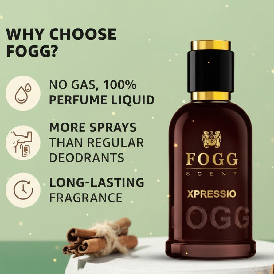 Fogg Scent Xpressio – Long-Lasting Premium Eau De Parfum for Men