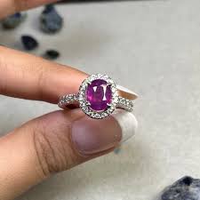 Oval Pink Zircon Double Halo Statement Ring