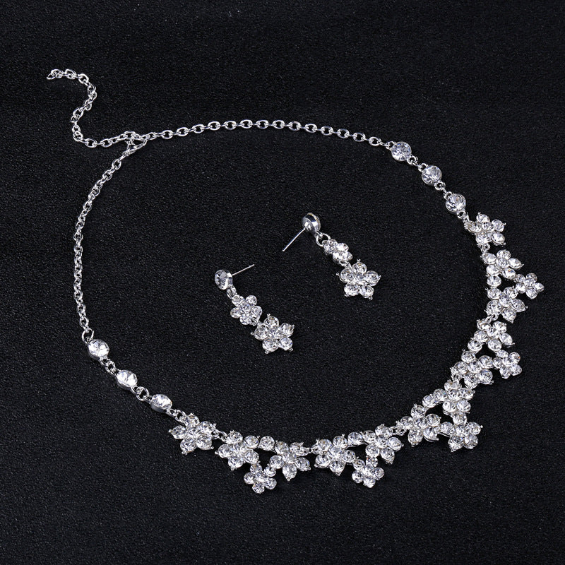 Majestic Pearl & Crystal Bridal Tiara Set | 3-Piece Royal Jewelry Collection