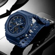 TOMI Modernist Collection: Sophisticated Square-Curved Quartz Watch with Brown Leather Strap